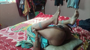 Nephews Thick Cock Stretches Desi Aunts Pussy at Home