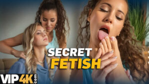 SHAME4K. Blonde and brunette are playing in front of a guy