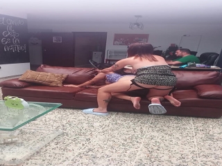 My friends get horny and fuck in my office.