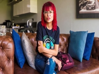 Petite Redhead Latina Teen Stretched By Big Cock In Fake Job Interview