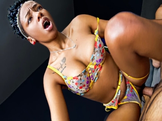 Afro Latina Teens Wild Cowgirl Ride on American Producers Big Cock